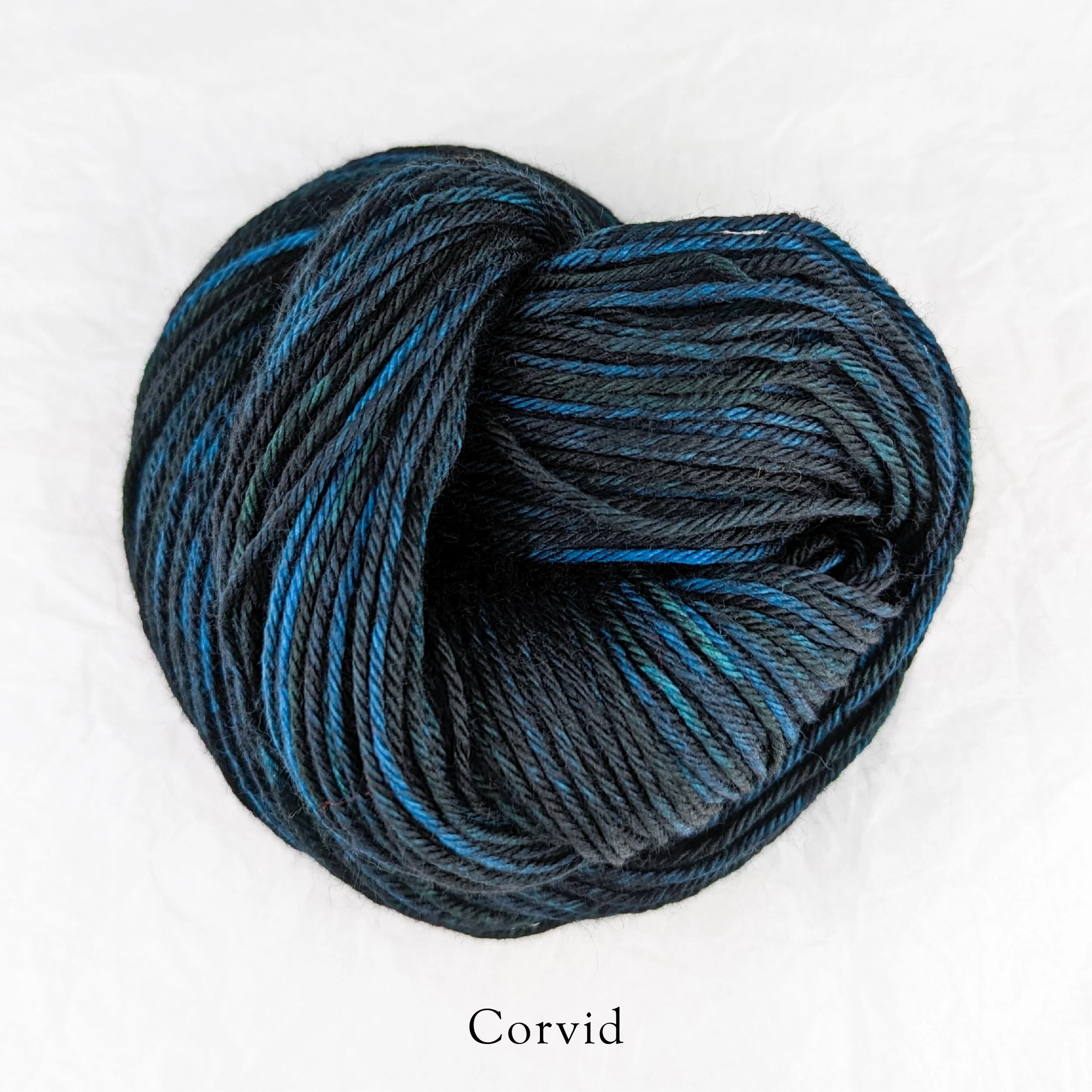 Grey Drizzle Fibers - Merino Storm - DK weight superwash knitting